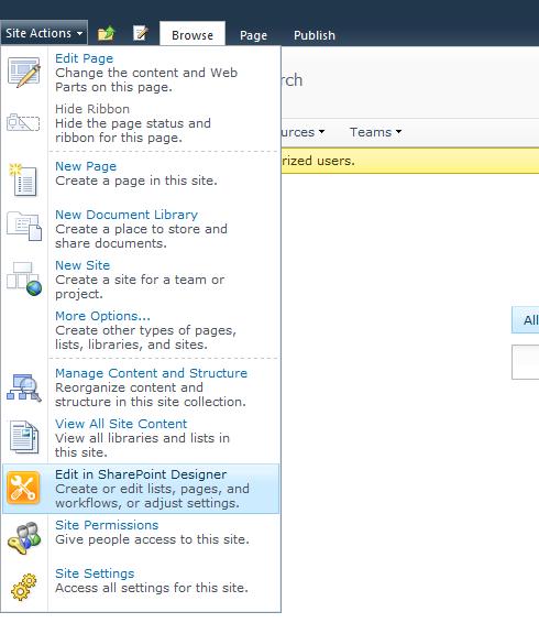 SharePoint 2010 URL Edit - Site Actions